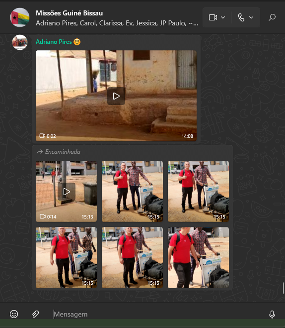 Missionário Adriano em Guiné Bissau